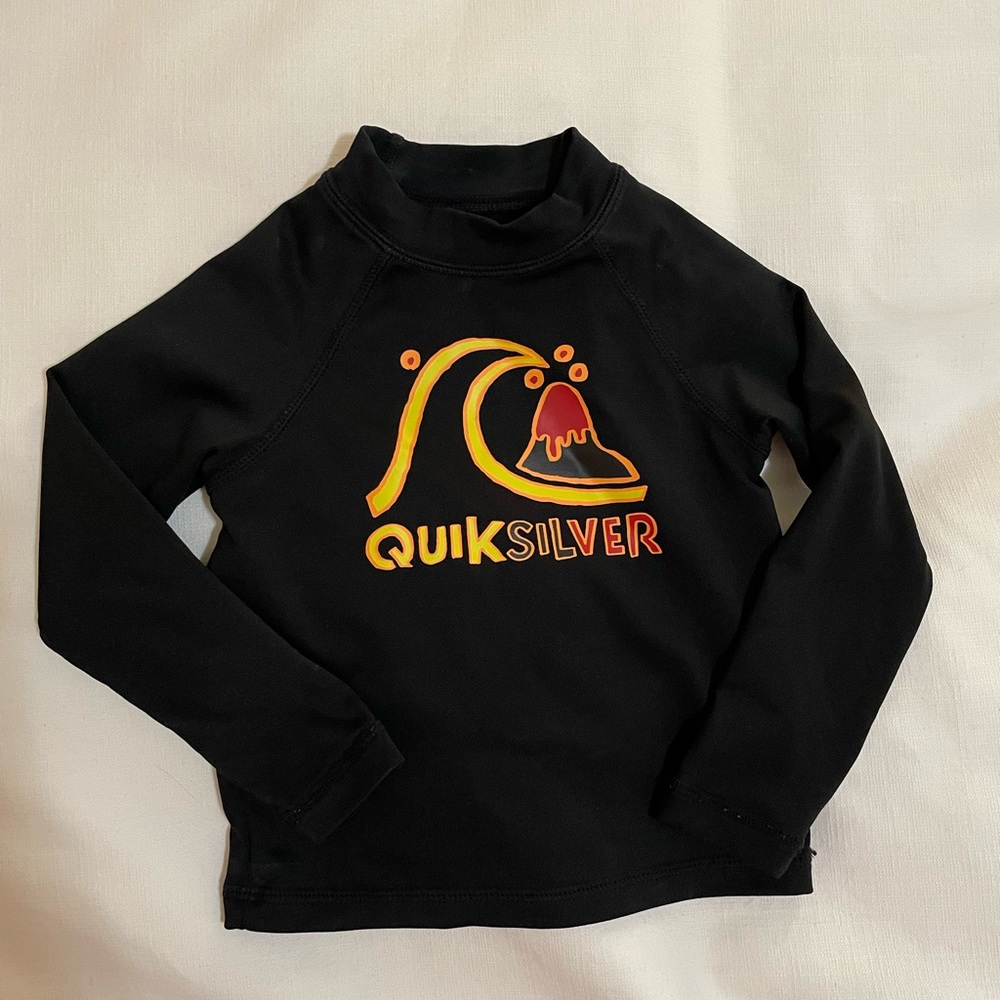 Baby boy toddler quiksilver long sleeve rash guard